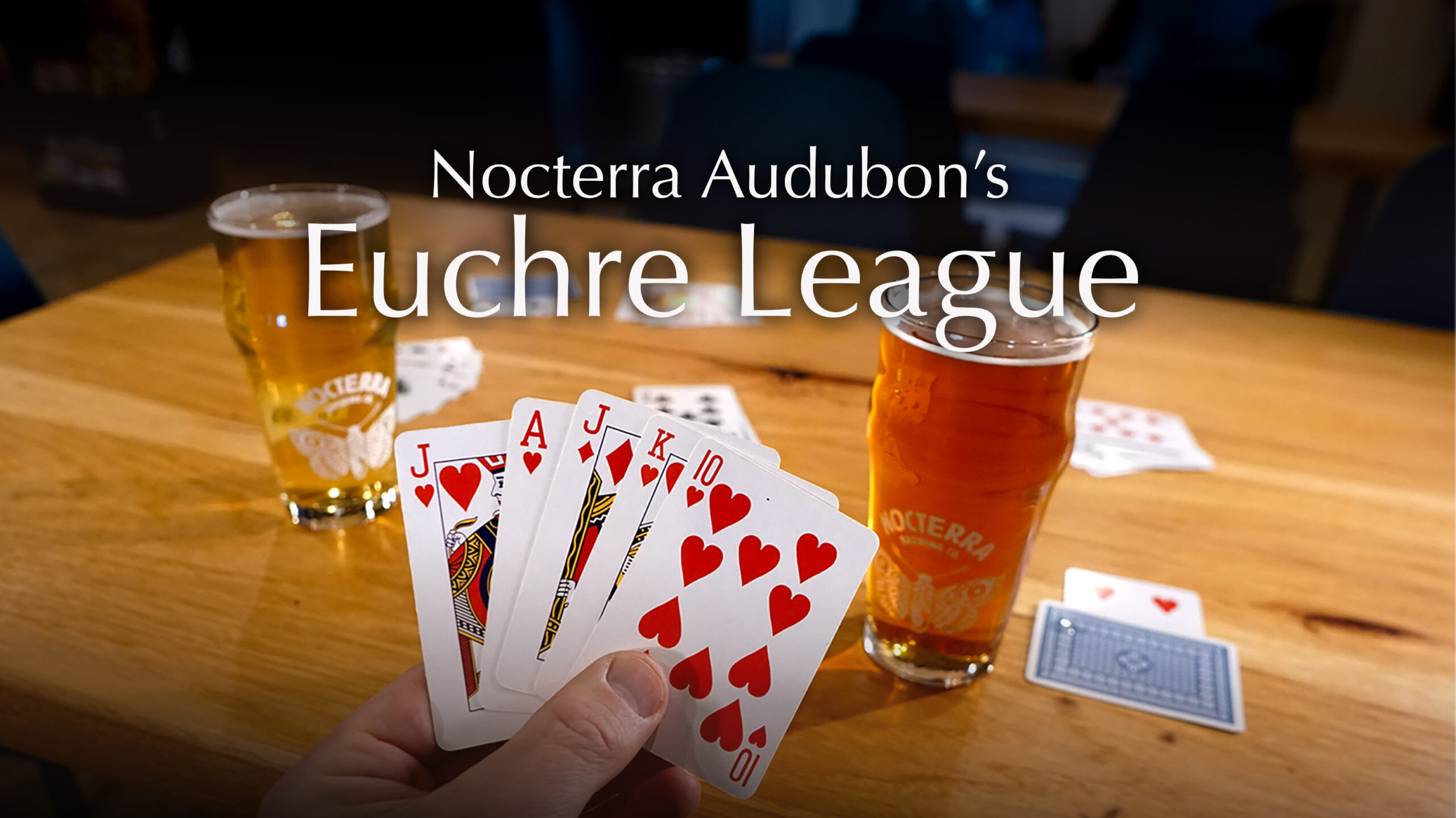 Join our spring euchre league at Nocterra Audubon